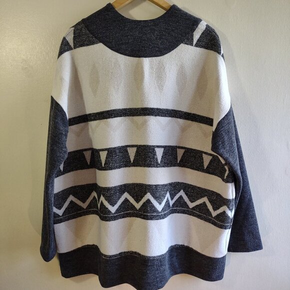 Haris Cotton Casual Luxe Collection Wool Blend Open Cardigan Lounge Cabin S/M - Picture 4 of 7